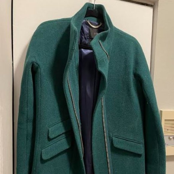 COPY - J. Crew Italian Stadium Cloth Cocoon Coat In Heather Forest - 0 - Picture 9 of 16